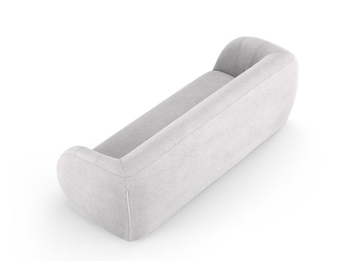 Cosmopolitan Design Bank Essen 3-zits, boucle, lichtgrijs - 95x230x86cm