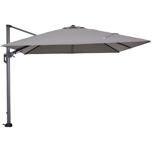 Garden Impressions zweefparasol Hawaii licht grijs doek - 300x300 cm