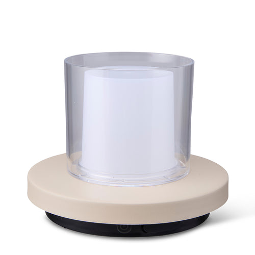 Lighto | Tafellamp bruin met helder glas solar voor buiten | Dimbaar | Oplaadbaar | Werkt op zonne-energie - vtwonen shop