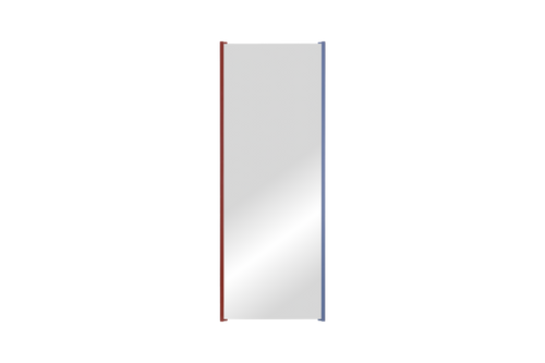 noo.ma Lun full-length wandspiegel 160 x 60 cm - houten frame, Auburn Red & Frosty Blue