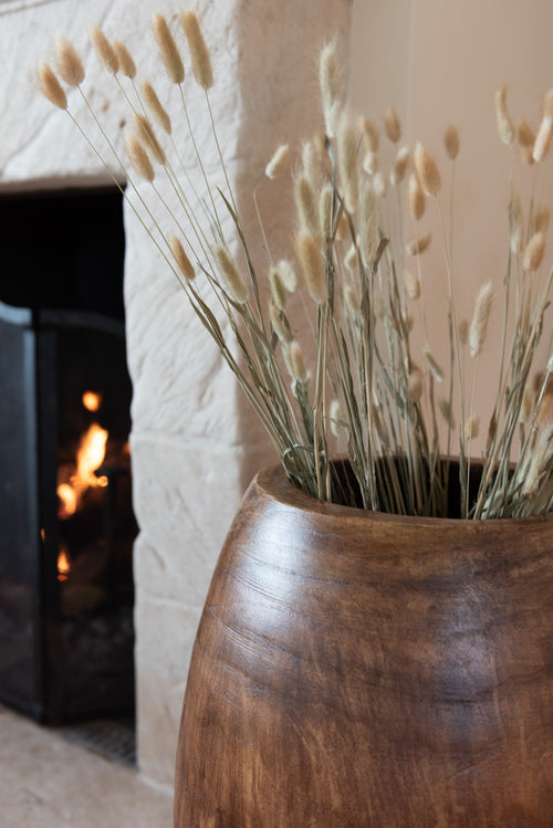 J-Line droogbloemen - Bundel Hazenstaart - riet - naturel - vtwonen shop