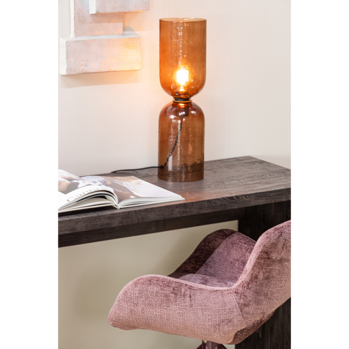 WOOOD eetkamerstoel Eliva - Structure Velvet - Paars - Set van 2 - vtwonen shop