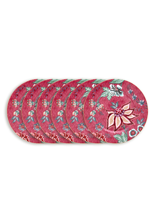 Pip Studio - Flower Festival Borden - Servies set van 6 - 17cm