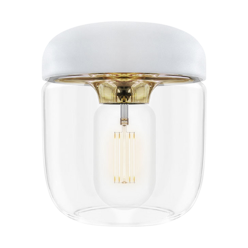 Umage Acorn lampenkap wit met brass - Ø 14 cm