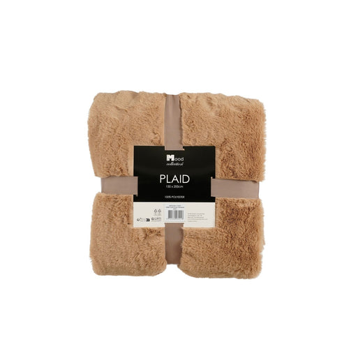 Mica Decorations Bronte Fleece Deken - L200 x B150 cm - Beige