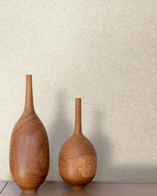 Masureel behang geometrische vormen beige - 53 cm x 10.05 m - 632238 - vtwonen shop