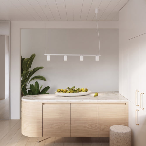 Sollux Lighting Kroonluchter RAYO 4 wit - 122x6x208cm