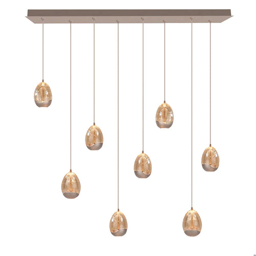 Highlight hanglamp Egg - 8 lichts - 115  x 155   cm - champagne
