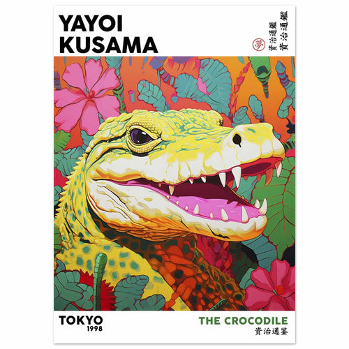 Artfulprints  Yayoi Kusama - The crocodile   poster 50x70 cm - vtwonen shop