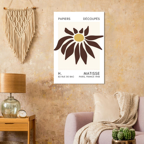 Artfulprints  Matisse – Deep sea dance brown   poster 50x70 cm