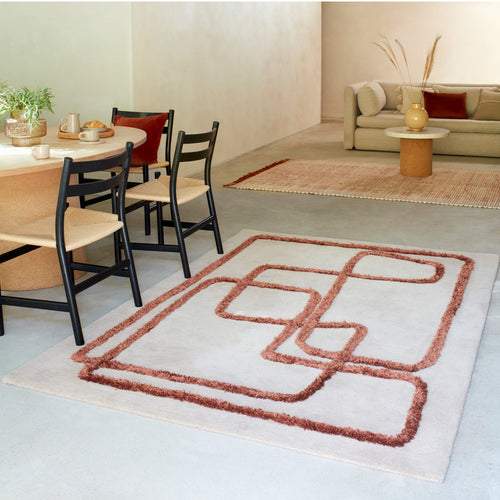 Vloerkleed MOMO Rugs Matrix Infiinity Copper 160x230 cm - vtwonen shop