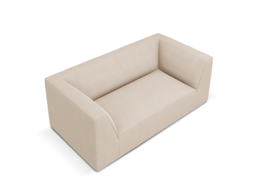 Micadoni Bank Ruby 2-zits, structurele stof, beige - 93x174x69cm
