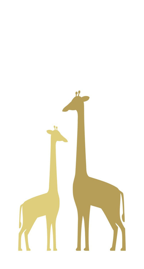 ESTAhome fotobehang giraffen okergeel - 150 x 279 cm - 158925 - vtwonen shop