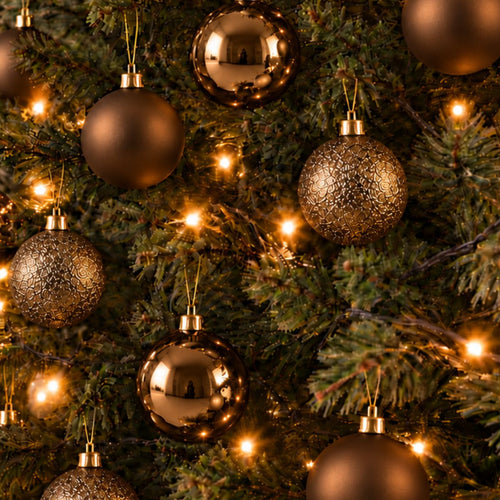 Mica Decorations Bal Onbreekbaar Bruin 46 Stuks - Kerstballenset met Diameters van 4, 6 en 8 cm - Onbreekbare Kerstballen van Gerecycled Polystyreen -