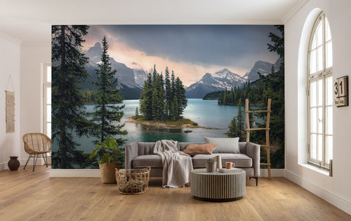 Sanders & Sanders fotobehang landschap groen en blauw - 450 x 280 cm - 612666