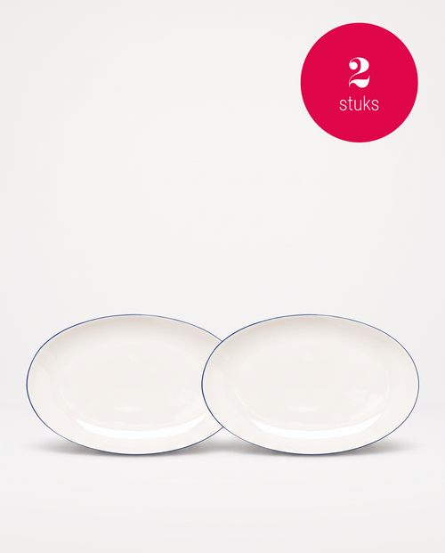 vtwonen - borden - wit - 25.5cm - set van 2