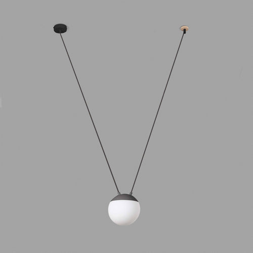 Faro Mine 28376-1L - 1-lichts plafondlamp in hout, donkergrijs, E27