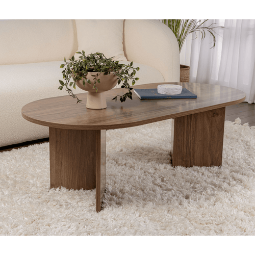 Calicosy - IRIS Ovale salontafel L119 cm - Kasjmier - 60x119x39,8 cm