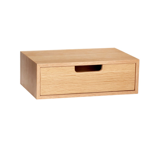 Hübsch opbergdoos Hide - mdf/oak fineer - 30x20xh10cm