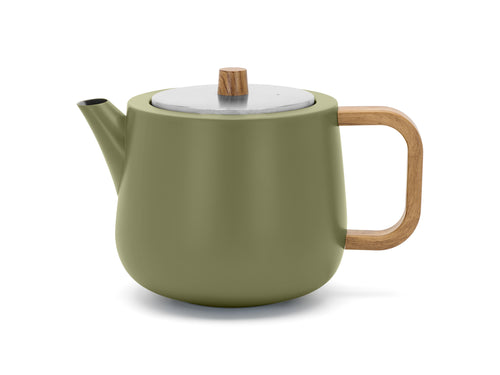 Bredemeijer -Theepot Facet - khaki green - 1,1L
