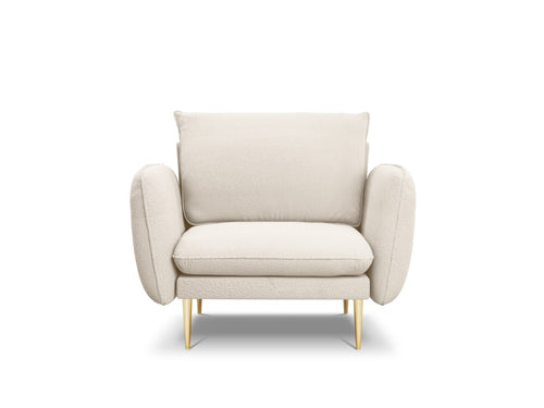 Cosmopolitan Design Fauteuil Vienna boucle, beige - 94x97x95cm
