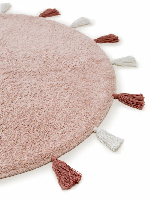 benuta wasbaar kindervloerkleed Malu - roze - ø 100 cm