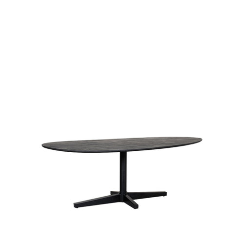 LABEL51 Eettafel Rosie - Zwart Mangohout - 180x100x76cm