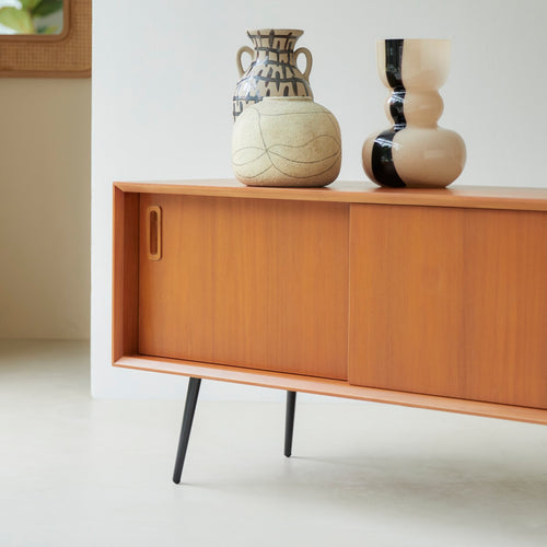 Tikamoon Teakhouten tv-meubel 155 cm - Naturel - vtwonen shop