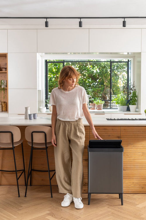 Curver Verto High - Prullenbak 54L - Grijs - 44x27x69cm - vtwonen shop