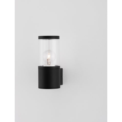 Merano Asbestos Sokkellamp Buiten Zwart Aluminium LED E27 IP54