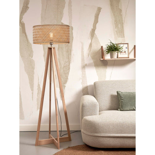 GOOD&MOJO vloerlamp Java - bruin - Ø50cm - vtwonen shop