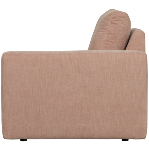 vtwonen 1-zits bank element met arm rechts Family - Polyester - Roze - 85x115x98 - vtwonen shop