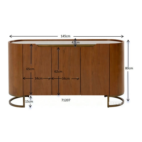 Kare Design Dressoir Giorgio 3 deuren