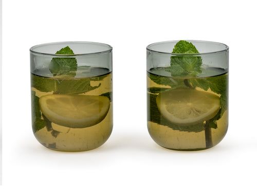 Bredemeijer -Glas Padua - grijs - set van 2