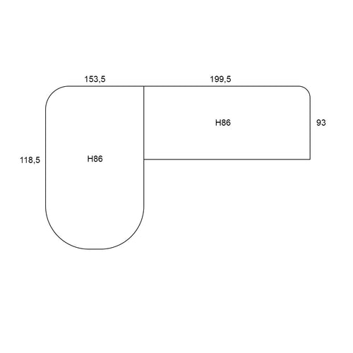 4 Seasons loungebank Sardinia latte kleurig - 2-delig - vtwonen shop