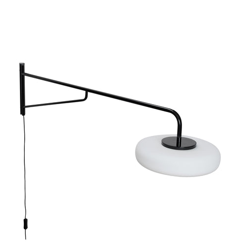 Hübsch wandlamp Sway - glas/ijzer - 120x30xh28cm