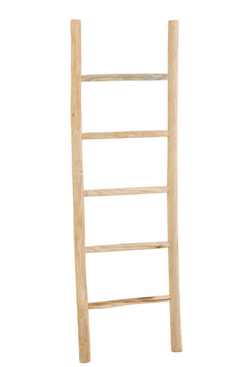 J-Line ladder - teakhout - naturel - vtwonen shop