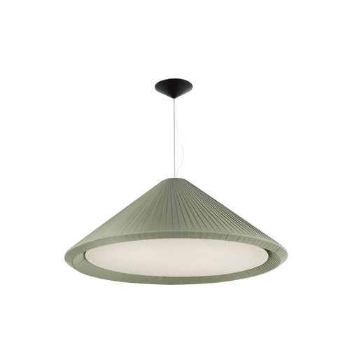 Faro Hue-In - 4-lichts grote koepelvormige hanglamp Olijfgroen, E27
