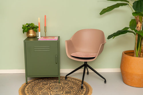 MaximaVida eetkamerstoel Cuyp XXL oudroze  draaiframe poten- 2 stuks