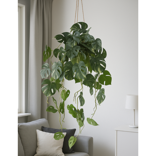 Flourify kunstplant - Splitphilodendron Variegata - 80 cm - vtwonen shop