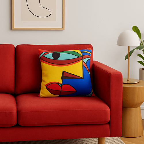 Kare Design Kussen Faccia Arte rechts