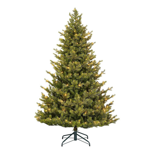 Black Box Trees Clive Kunstkerstboom met Verlichting - Kerstboom Led met 200 Warm Witte LED-lampjes - Scharnierconstructie voor Snelle Montage - H185