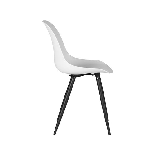 LABEL51 Eetkamerstoel Monza - Wit Kunststof - Set van 4 - vtwonen shop