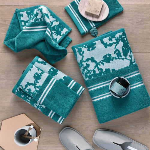 Beddinghouse x Van Gogh Museum Fleurir - Douchehanddoek - 55x100 cm - Blauw - vtwonen shop