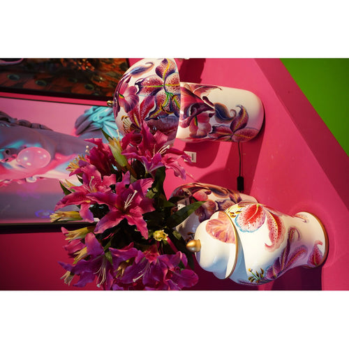 Kare Design Opberger roze lelies 42cm