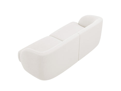 Micadoni Bank Miley 2-zits, boucle wit - 90x180x70cm