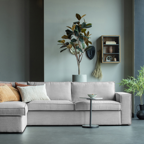 WOOOD hoekbank links Freddie - Naturel - 90x283x197