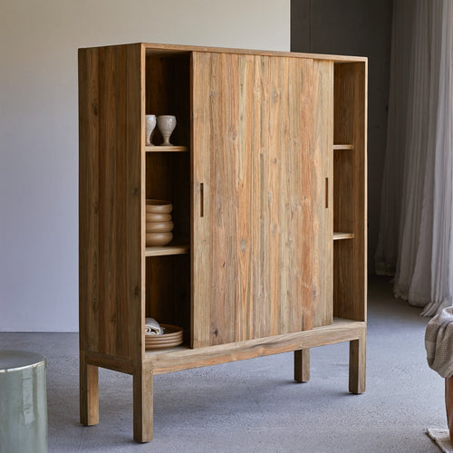 Tikamoon Dressoir van gerecycled massief teakhout 130 cm - Naturel - vtwonen shop