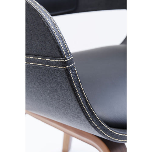 Kare Design Stoel met armleuningen Costa walnoot