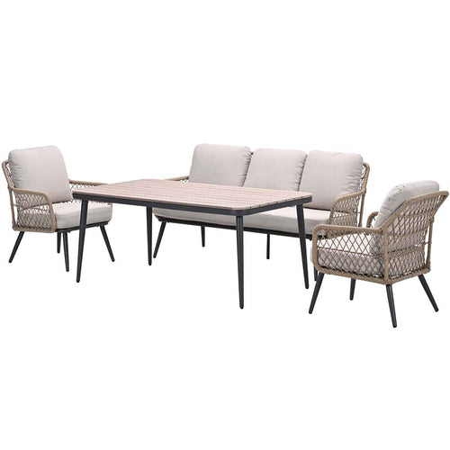 Garden Impressions lounge dining set Kalibo donker grijs 4-delig - vtwonen shop